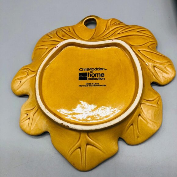 Chris Madden for Home collection leaf plate ceramic 8.25" x 8.5" new - Picture 8 of 9